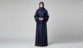 Simple Plane Abaya With Stoller