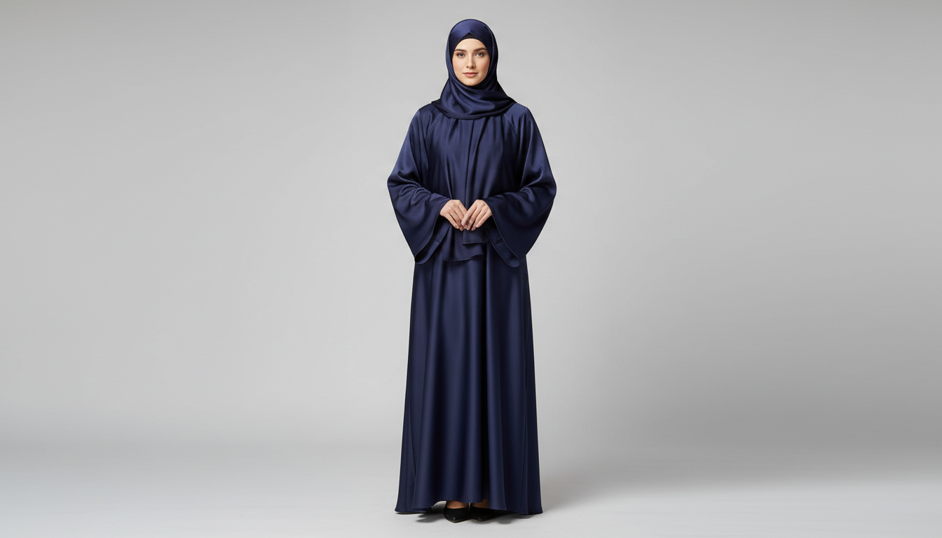 Simple Plane Abaya With Stoller