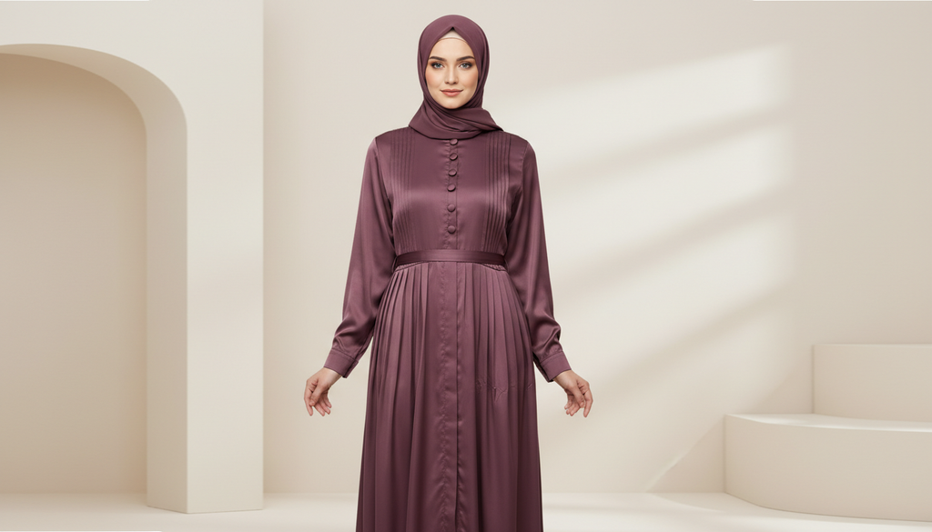 Frock Style Abaya With Stoller