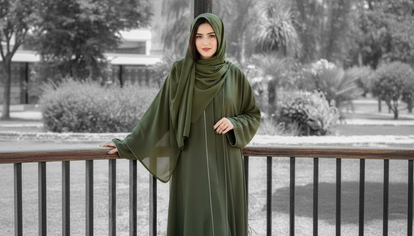 Kot design abaya with Stoller