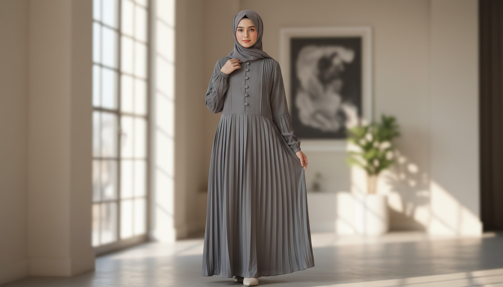 Frock Style Abaya With Stoller