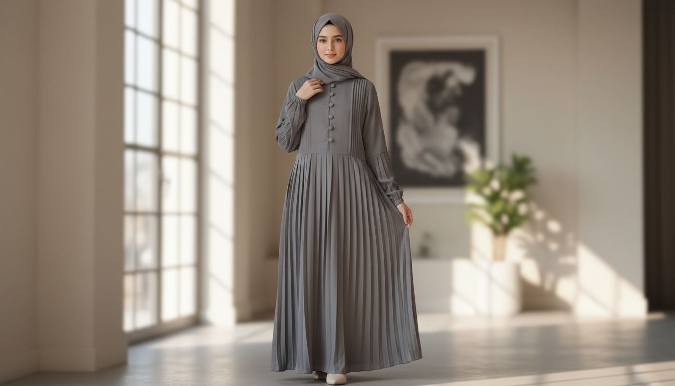 Frock Style Abaya With Stoller